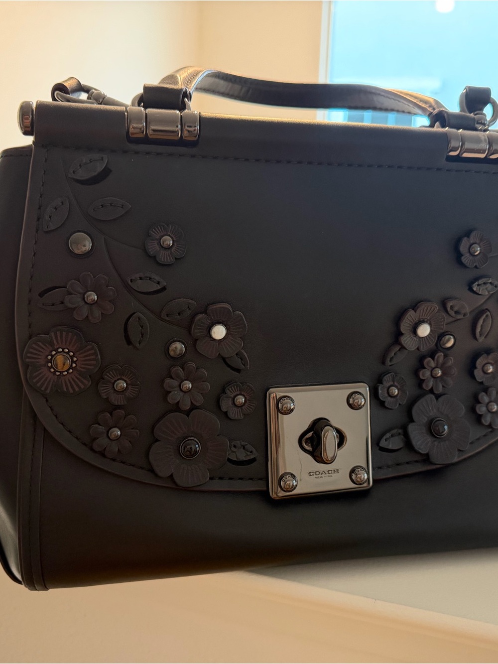 Coach Willow Floral Drifter Top Handle Satchel - Picture 6 of 14
